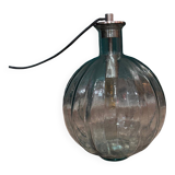 Lampe vase boule vert vintage