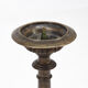 Set of two large antique brass candlesticks