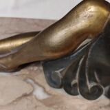 Women's lamp bronze and marble