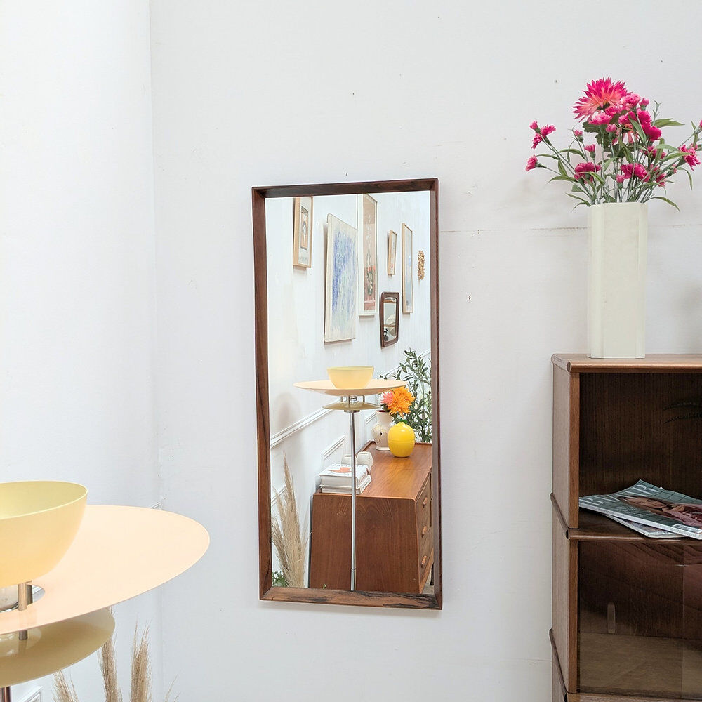 Miroir scandinave en palissandre
