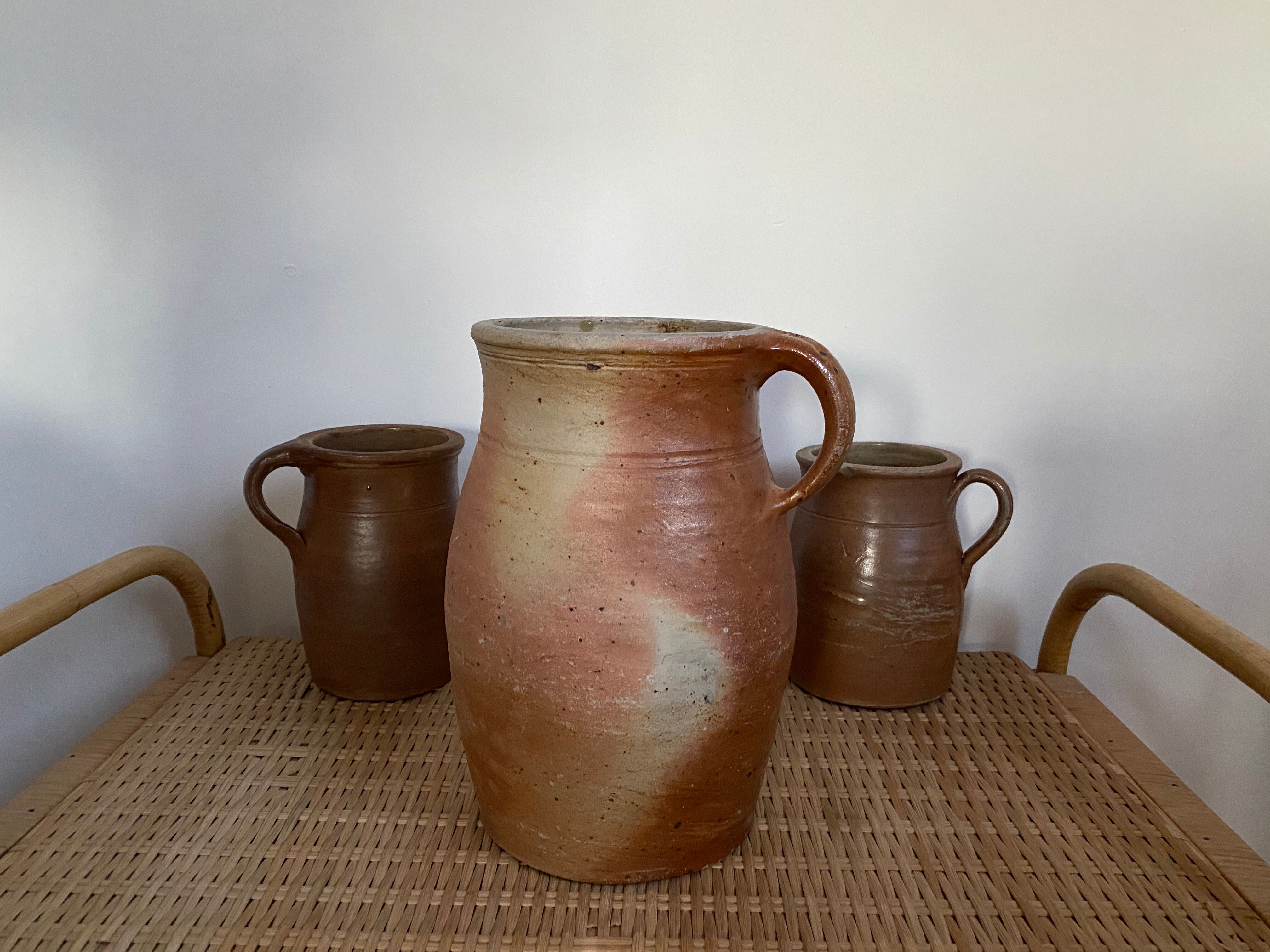 Old sandstone pitcher pot