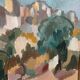 Original  Swedish Oil on Canvas – “Southern City” by Bengt Ellis, Signed