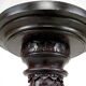 Important high Asian column / saddle in carved wood, circa 1880, Indochina