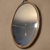 Free-form oval mirror from the 60s-70s