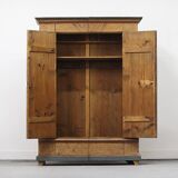 Painted Folk Art Bridal Cupboard