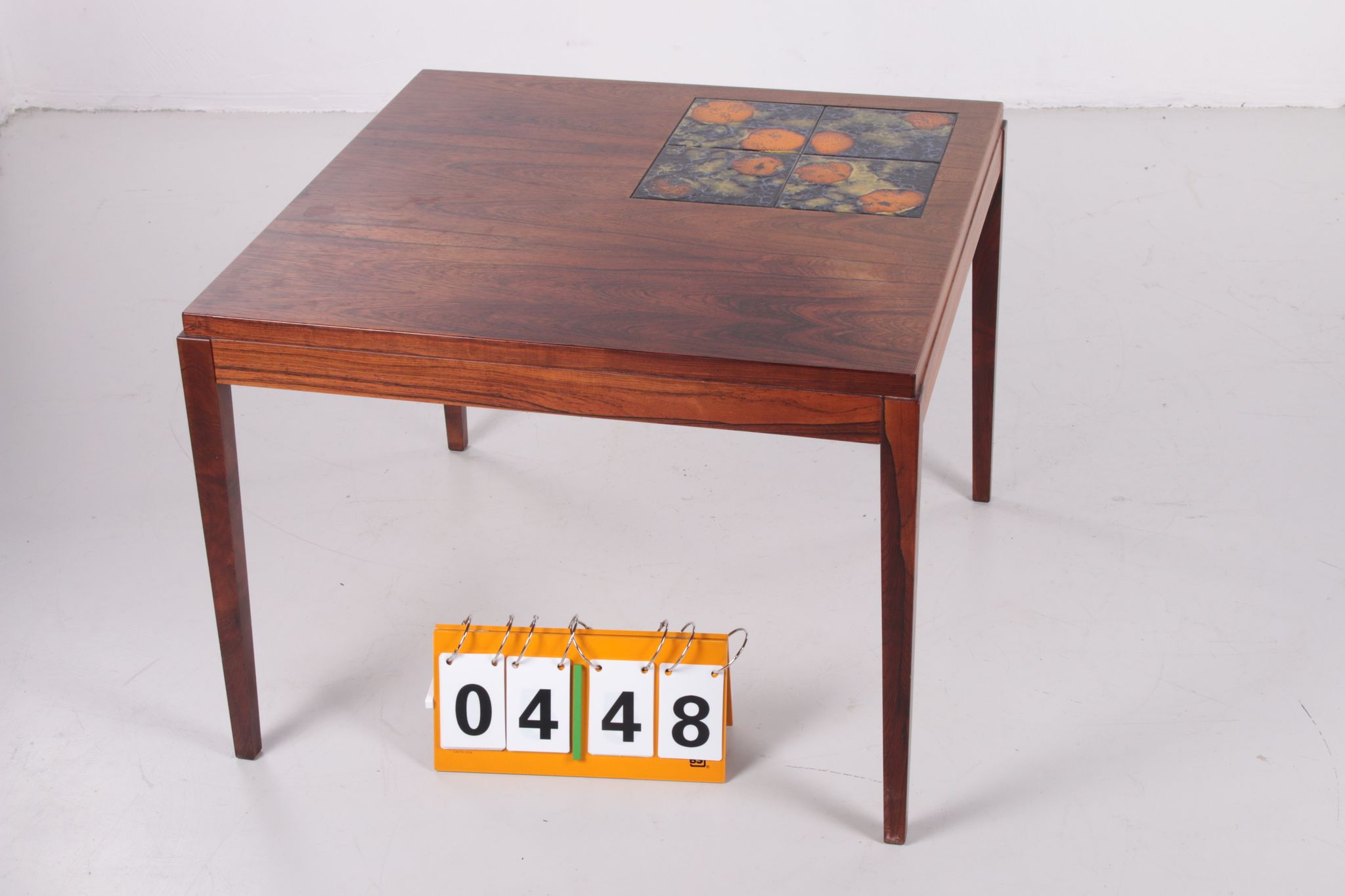 Rosewood Coffee table with ceramic tiles from the 60s