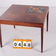 Rosewood Coffee table with ceramic tiles from the 60s