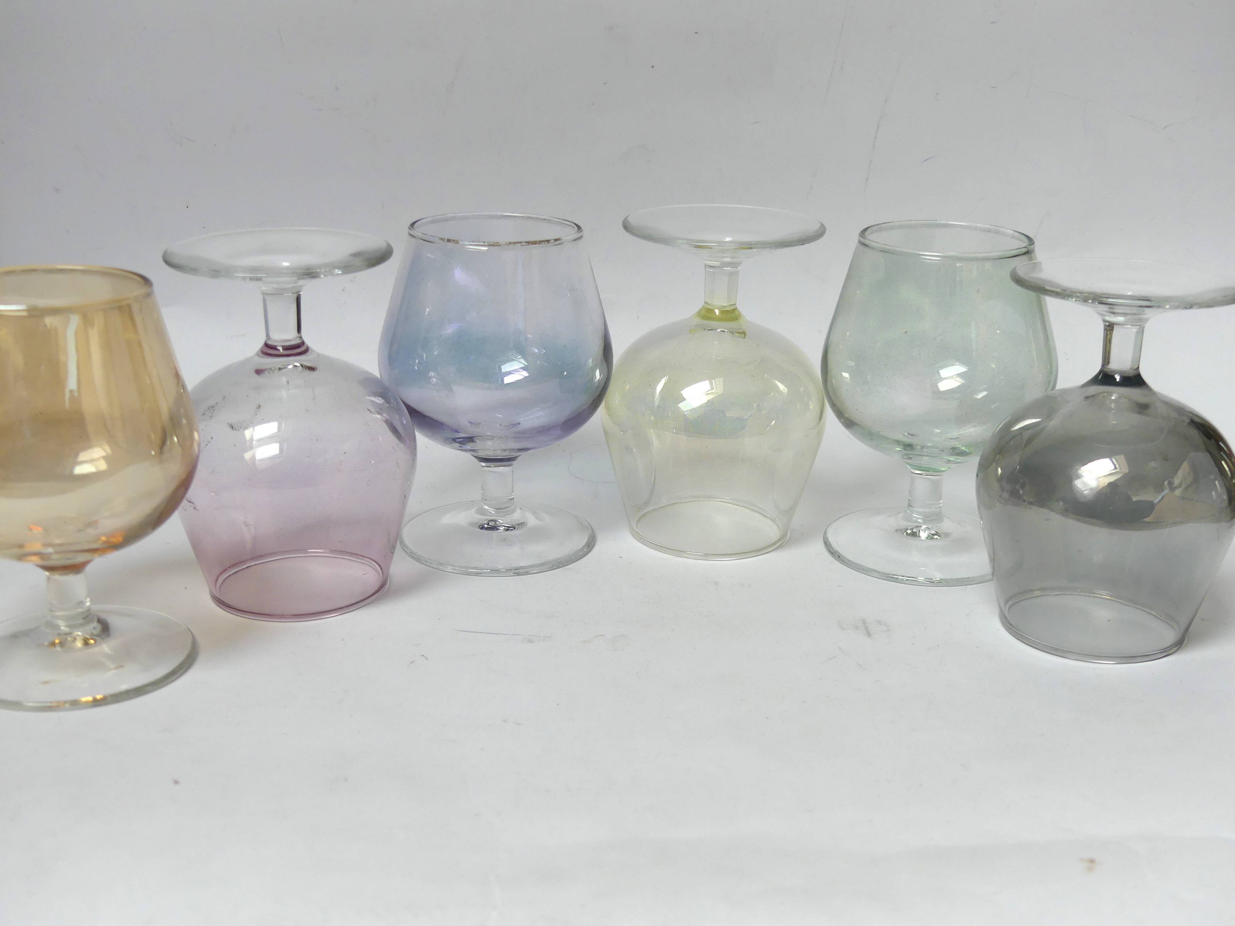 6 Luminarc cognac glasses