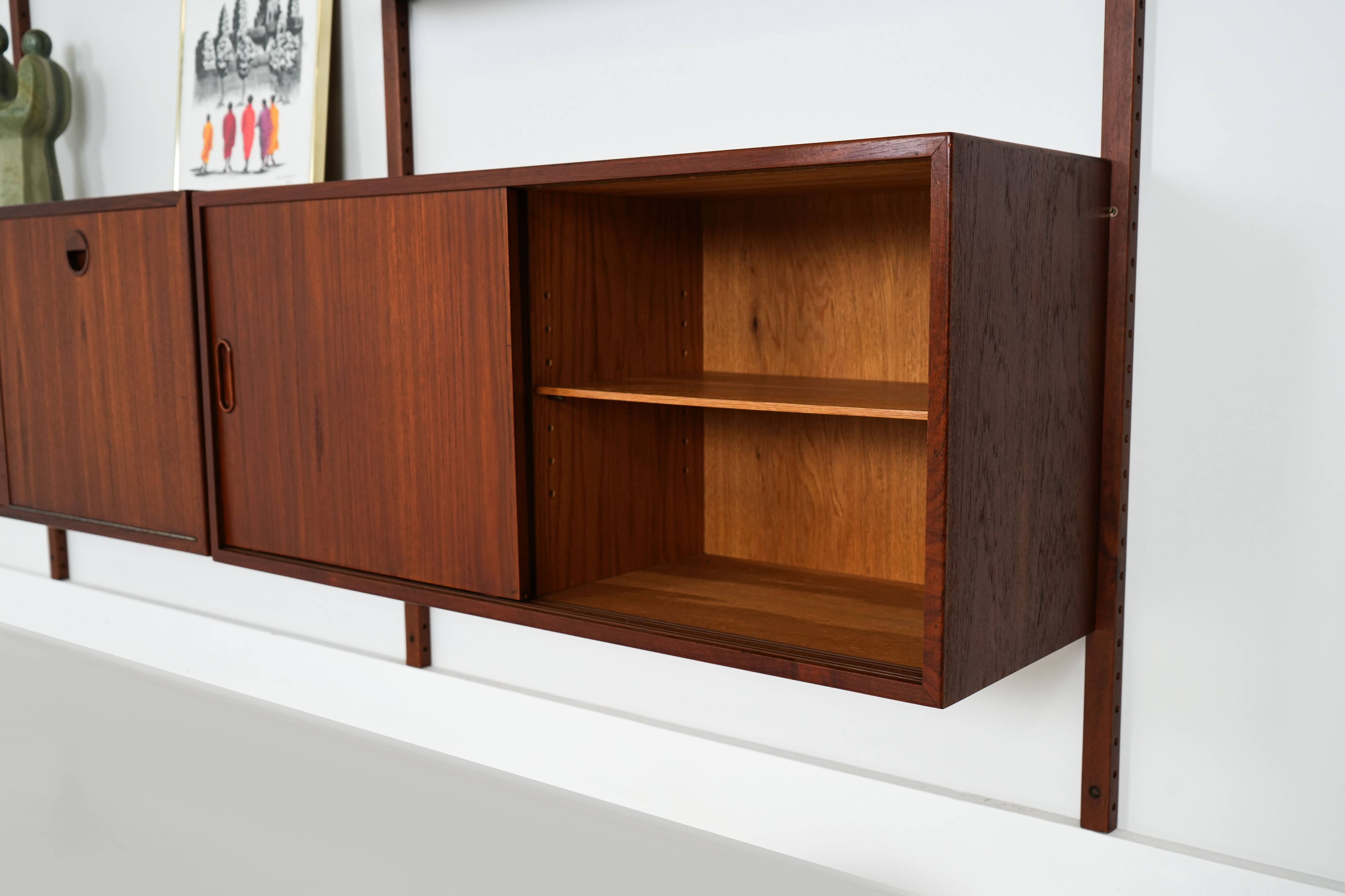 Teak system bookcase, Danish design, 1960s, production: Denmark
