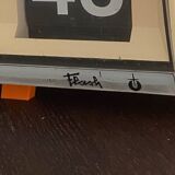 70's orange flip flap flash clock