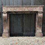 Cheminée Charles X en marbre de Waulsort, XIXème siècle