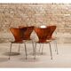 Chairs series 7, No.3107 by Arne Jacobsen for Fritz Hansen, teak butterfly, Denmark, circa 1955