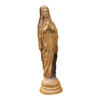 Virgin carved wood