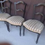 Lot de 3 chaises anciennes style Napoléon III