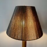Vintage blond wooden lamp