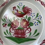 Decorative collection plate earthenware Est France St Clément