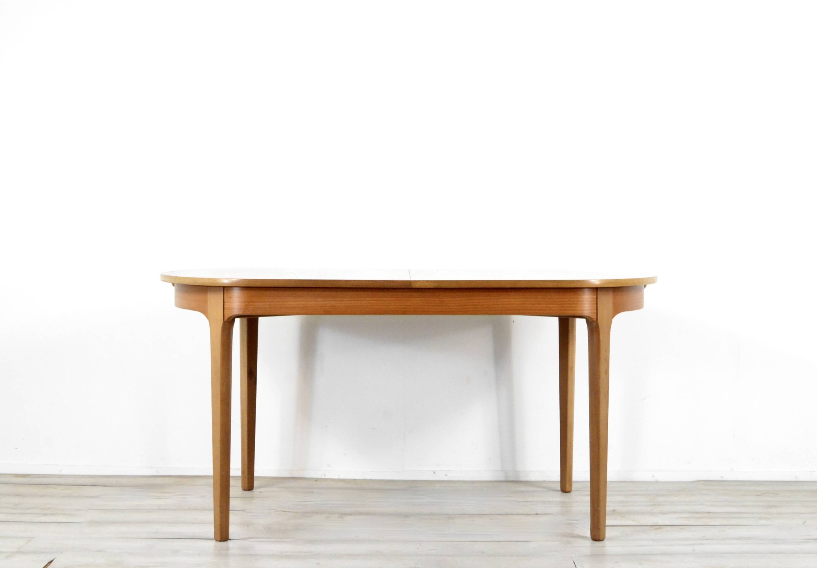 Midcentury Oblong Teak Extending Table. Vintage Modern / Danish / Retro Style .