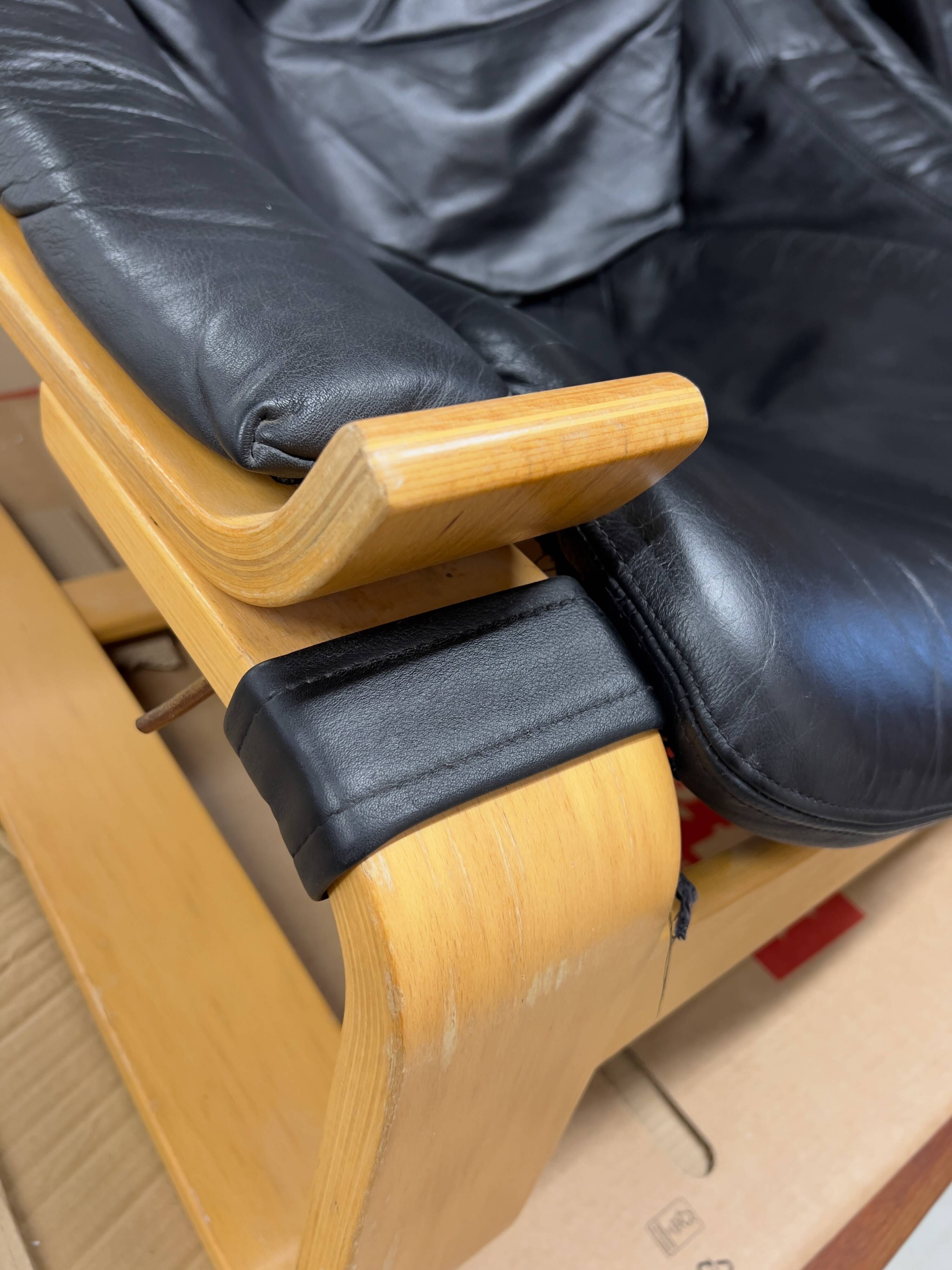 Swedish Kroken Lounge Chairs & Ottoman by Åke Fribyter for Nelo, 1970s