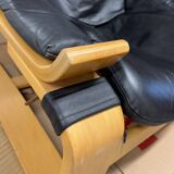 Swedish Kroken Lounge Chairs & Ottoman by Åke Fribyter for Nelo, 1970s