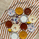 Set of 12 mismatched antique plates