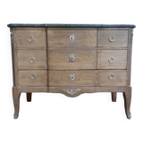 Restored Oak effect Transition style chest of drawers