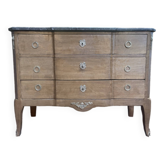 Restored Oak effect Transition style chest of drawers