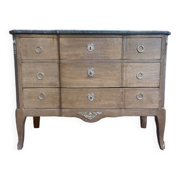Restored Oak effect Transition style chest of drawers
