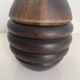 Pot à tabac vintage 1930 tabatière bois sculpté pipe - 15 x 12 cm