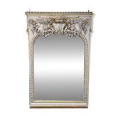 Large Louis XVI wood paneled mirror from the 19th century - 184x117cm