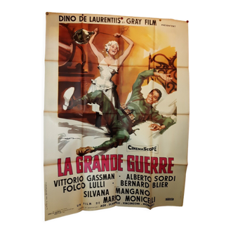 Affiche de cinéma La grande guerre 120x160 cm