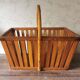 Old wooden basket
