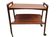 Rolling magazine rack in opal teak by Kleinmobel, 1960