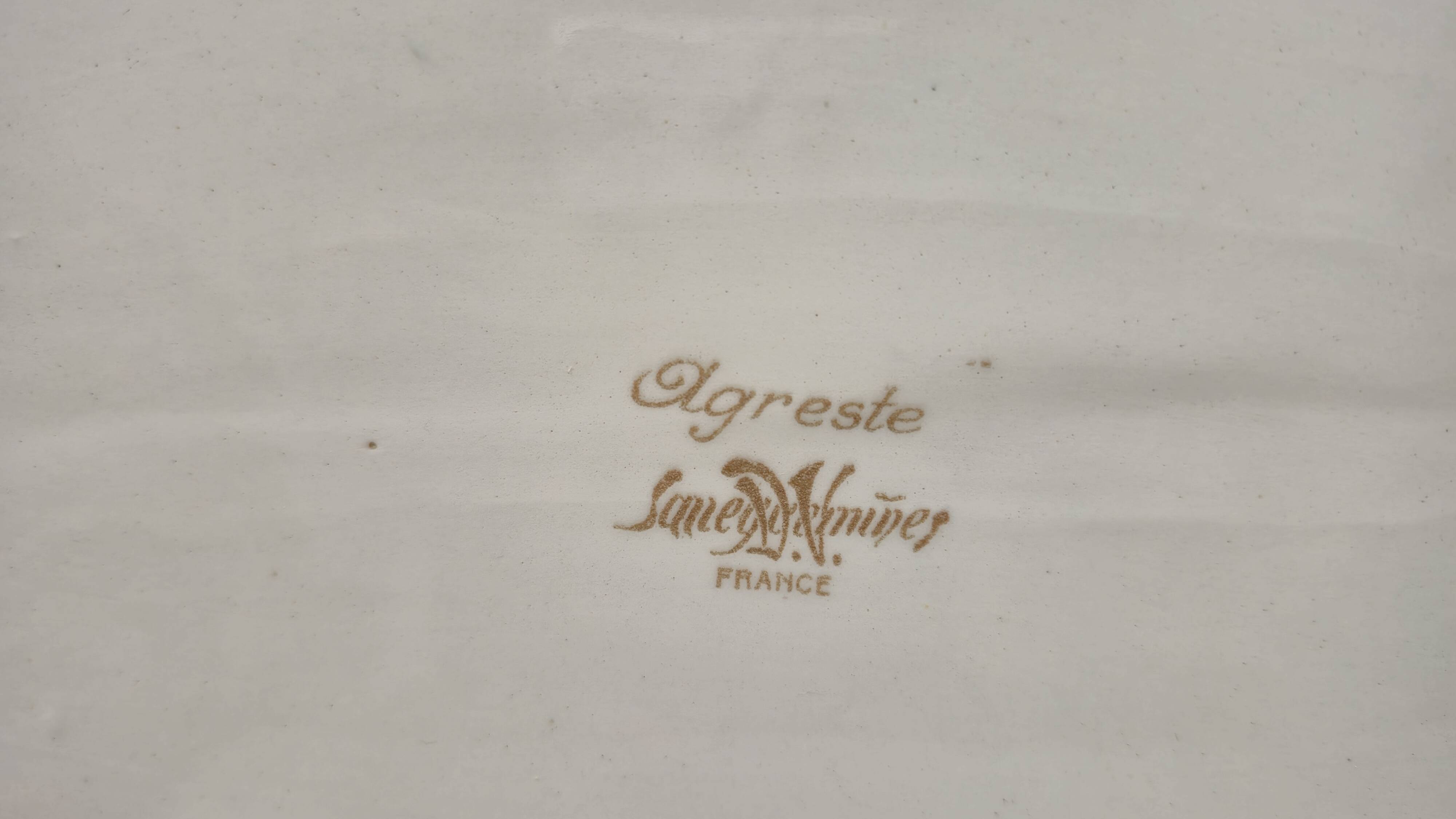 Sarreguemines Agresteb oval dish