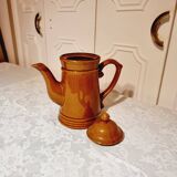 Vintage enameled ceramic coffee maker from the 60s