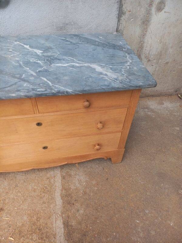 Marble top chest of drawers