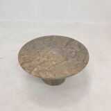 Round Italian Marble Coffee Table, 1980's
