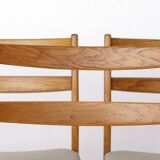 Set of 4 Vintage Oak Dining Chairs, 1960s Swedish Design by Alb Johansson