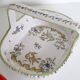Ceramic basket of Martres Tolosane, hand painted