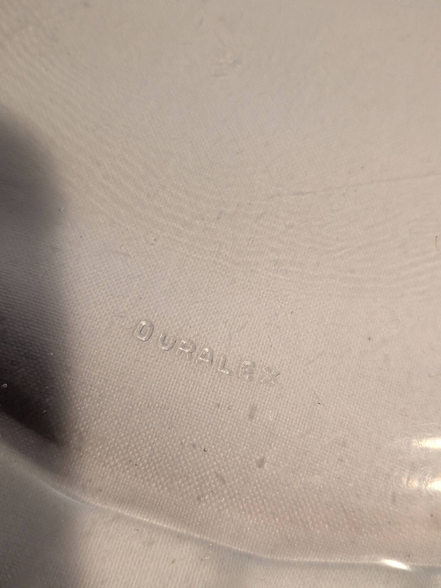 Set of 2 Duralex Marguerite Plates Lesieur Oil – 22.5 cm – vintage