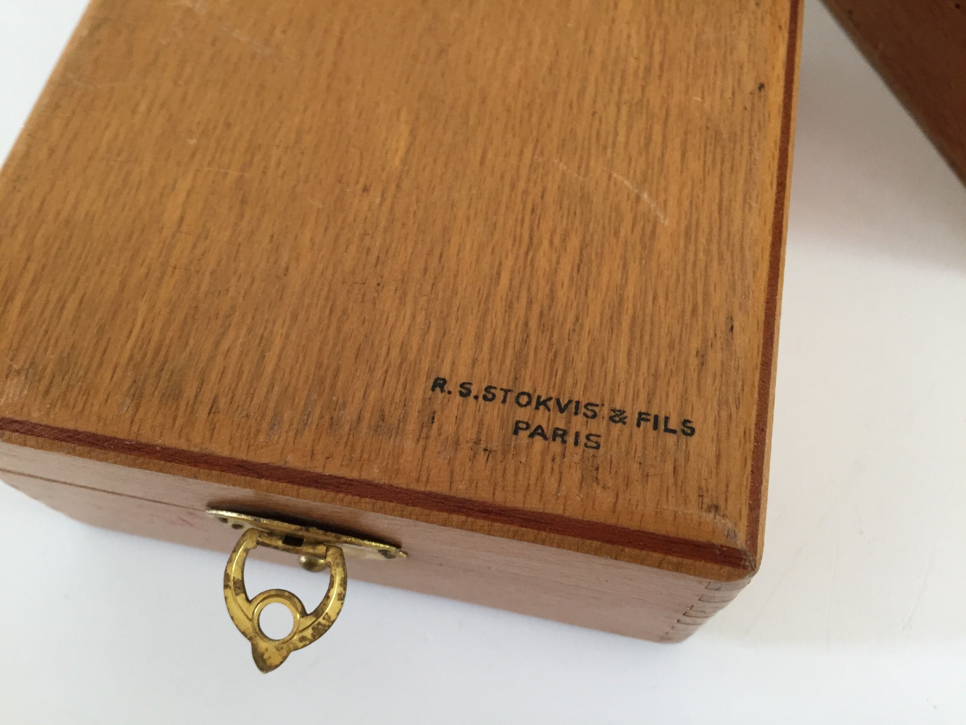 Lot of 4 vintage wood boxes