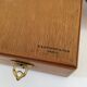 Lot de 4 boites bois vintage