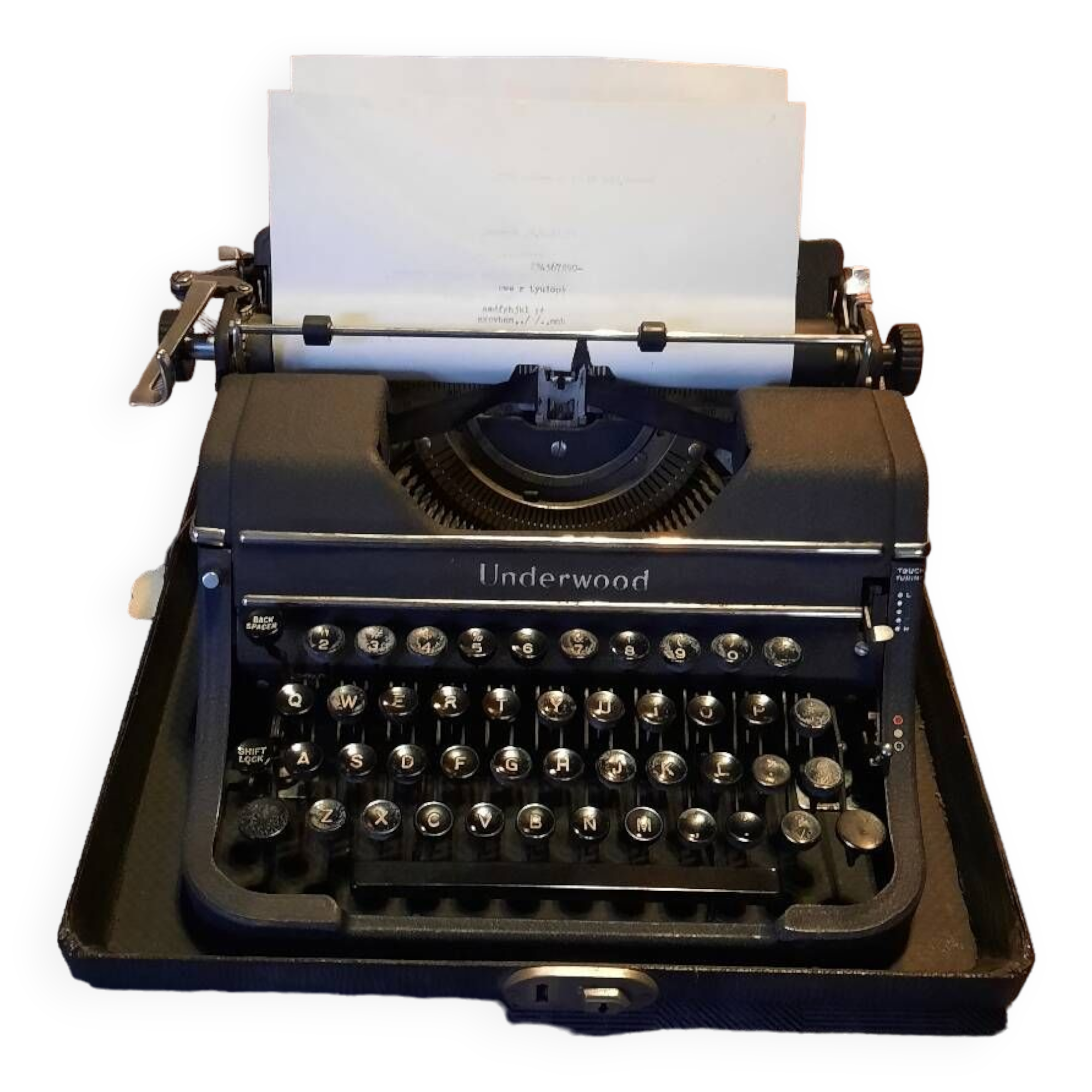 Underwood typewriter