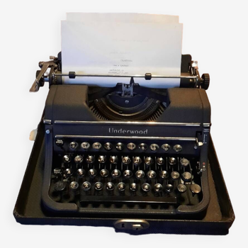 Underwood typewriter