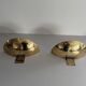 Pair of brass wall sconces from the mid-century by SCE, 1960s, France.