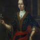 Ancient portrait painting of a noblewoman from the European school