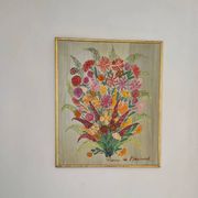Huile sur toile de jute et chassis