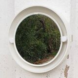 Vintage oval mirror with Allibert 1970 light