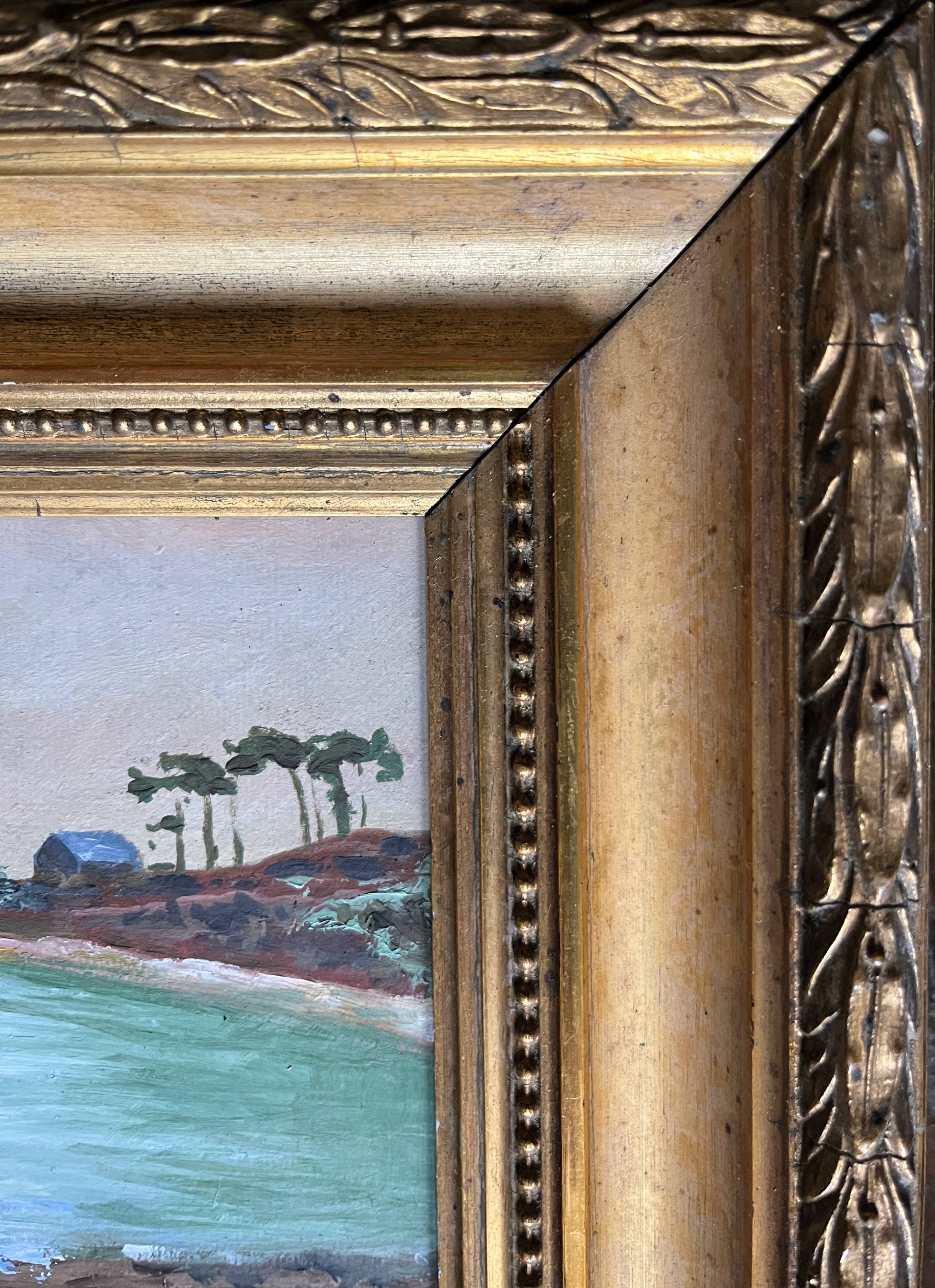 Marine painting "A corner of Brittany" + frame