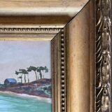 Tableau HSP Marine "Un coin de Bretagne" + cadre