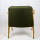 366 olive boucle armchair, 1970s